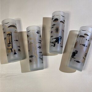 Under The Sea Glasses (frosted) – 13.5oz (Set of 4)